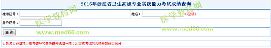 2016年浙江省中西醫(yī)結(jié)合主任醫(yī)師考試成績查詢?nèi)肟? width=