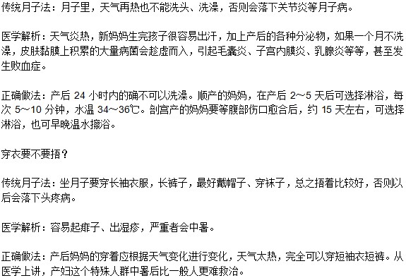 分娩后不能洗澡等習俗要不要遵守