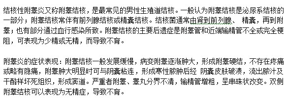 什么是結(jié)核性附睪炎？有何表現(xiàn)？