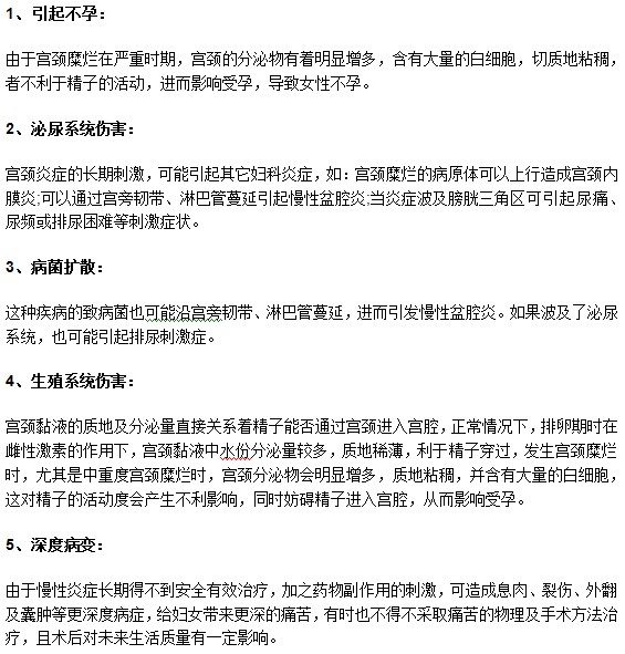 宮頸糜爛患者注意了！一定要及早治療避免并發(fā)癥