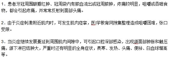 患有智齒冠周炎有哪些明顯癥狀？