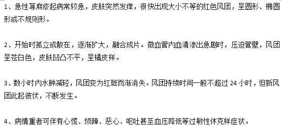 你知道小兒蕁麻疹的四大癥狀有哪些嗎？