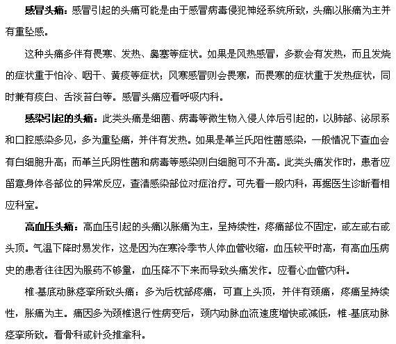 哪些疾病會(huì)引發(fā)頭痛呢？