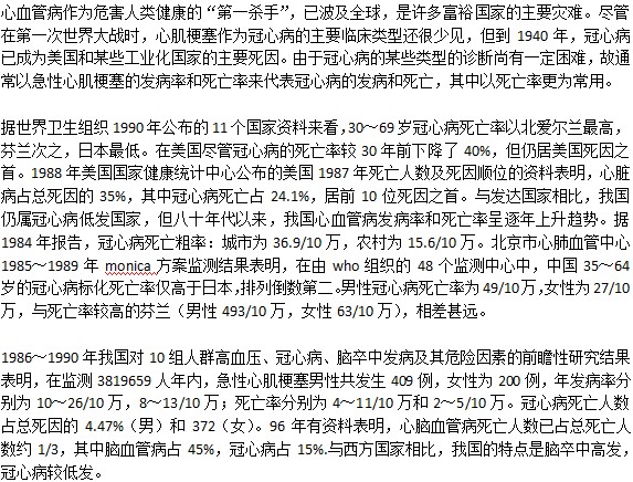 冠心病是否好發(fā)？死亡率是什么情況？