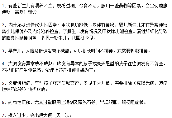 遠(yuǎn)離小兒便秘需要規(guī)避的因素有哪些？