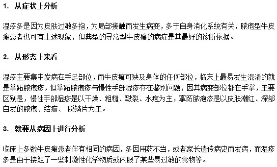 怎樣辨別區(qū)分牛皮癬和濕疹？小編來支招！