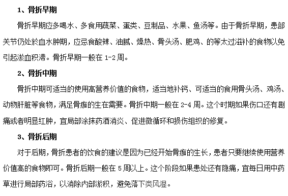 骨折各個時期的康復要點