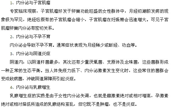 女性?xún)?nèi)分泌失調(diào)的危害都有哪些