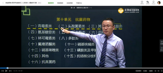 2018年執(zhí)業(yè)藥師考試復(fù)習(xí)課程免費試聽集合