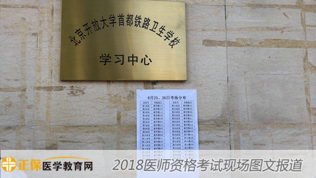 2018年醫(yī)師資格考試現(xiàn)場(chǎng)--首都鐵路衛(wèi)生學(xué)?？键c(diǎn)