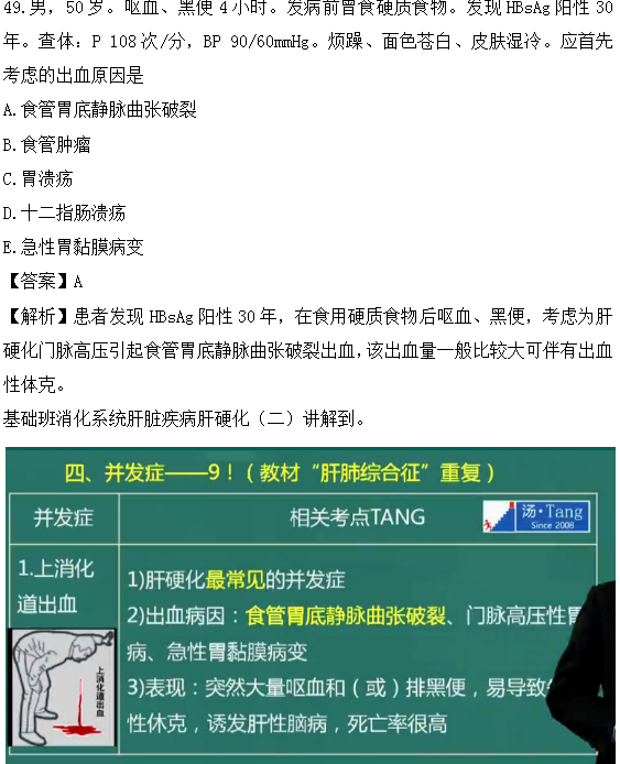 醫(yī)學教育網(wǎng)課程與2018年臨床執(zhí)業(yè)醫(yī)師試題圖文對比第三單元（3）