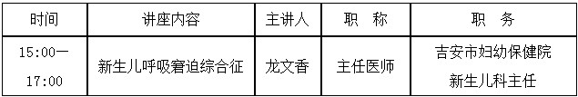 吉安市婦幼保健院市級(jí)繼續(xù)教育通知