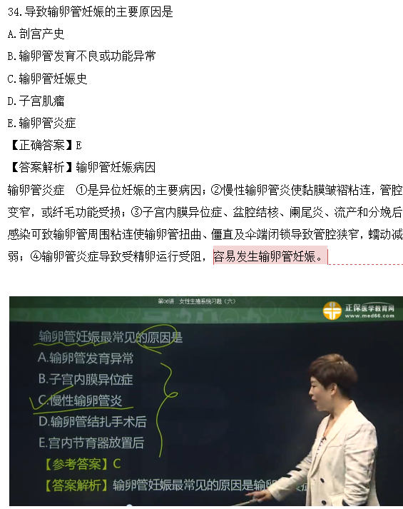 醫(yī)學教育網課程vs2018年臨床執(zhí)業(yè)醫(yī)師試題圖文對比第四單元（3）