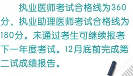 官方2018年臨床助理醫(yī)師二試考試分?jǐn)?shù)線(xiàn)已經(jīng)正式公布！