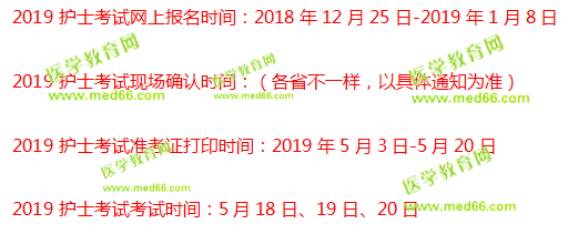 2019年吉林護(hù)士資格考試報名時間已確定：12月25日-1月8日