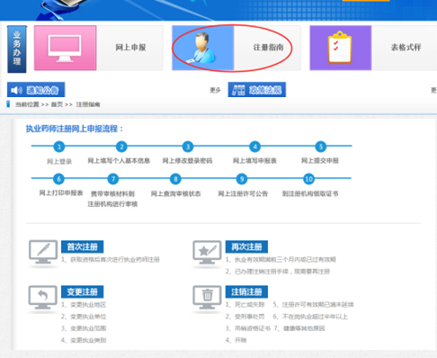 全國執(zhí)業(yè)藥師注冊(cè)平臺(tái)--執(zhí)業(yè)藥師注冊(cè)說明