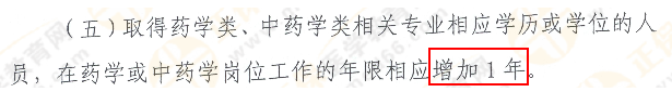 2019年執(zhí)業(yè)藥師相關(guān)專業(yè)工作年限延長(zhǎng)1年！