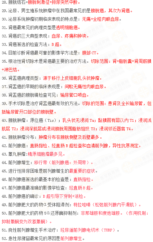 2019年臨床執(zhí)業(yè)醫(yī)師筆試沖刺備考必背考點/口訣（完結(jié)）