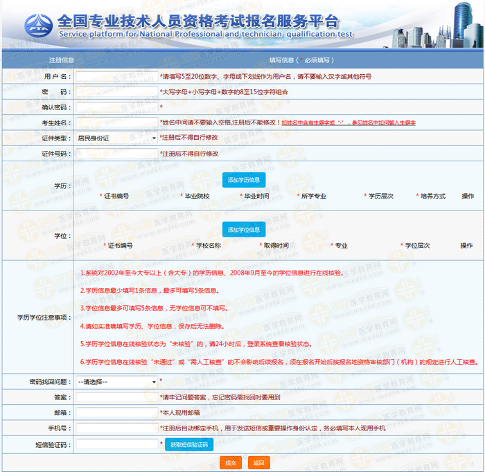2019年執(zhí)業(yè)藥師考試報(bào)名注冊(cè)用戶名都需要填寫(xiě)哪些信息？