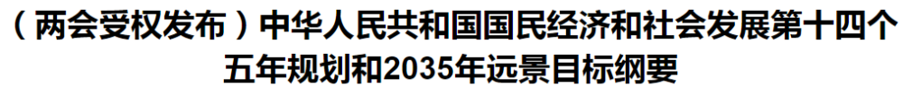 聚焦！國家十四五規(guī)劃和2035年遠景目標綱要發(fā)布，醫(yī)療衛(wèi)生領域重點一覽！