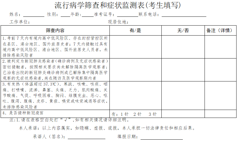 調(diào)查表