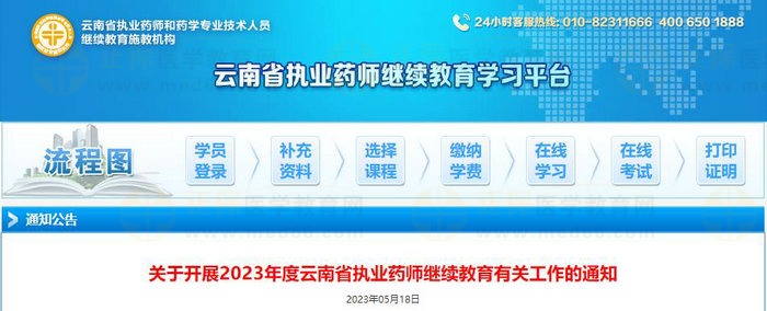 關(guān)于開展2023年度云南省執(zhí)業(yè)藥師繼續(xù)教育有關(guān)工作的通知