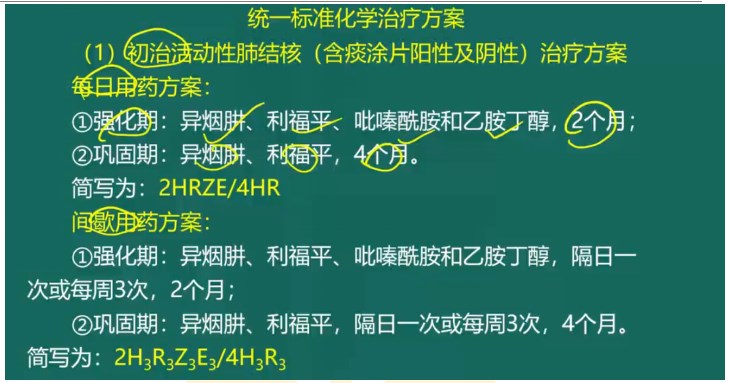 肺結核化療治療