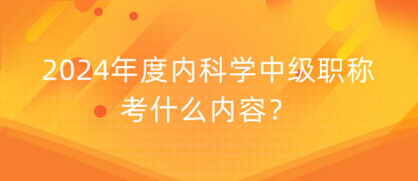 2024年度內(nèi)科學(xué)中級(jí)職稱(chēng)考什么內(nèi)容？